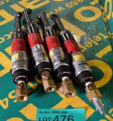 4x Desoutter D32-LX-C Pneumatic Drills Portable