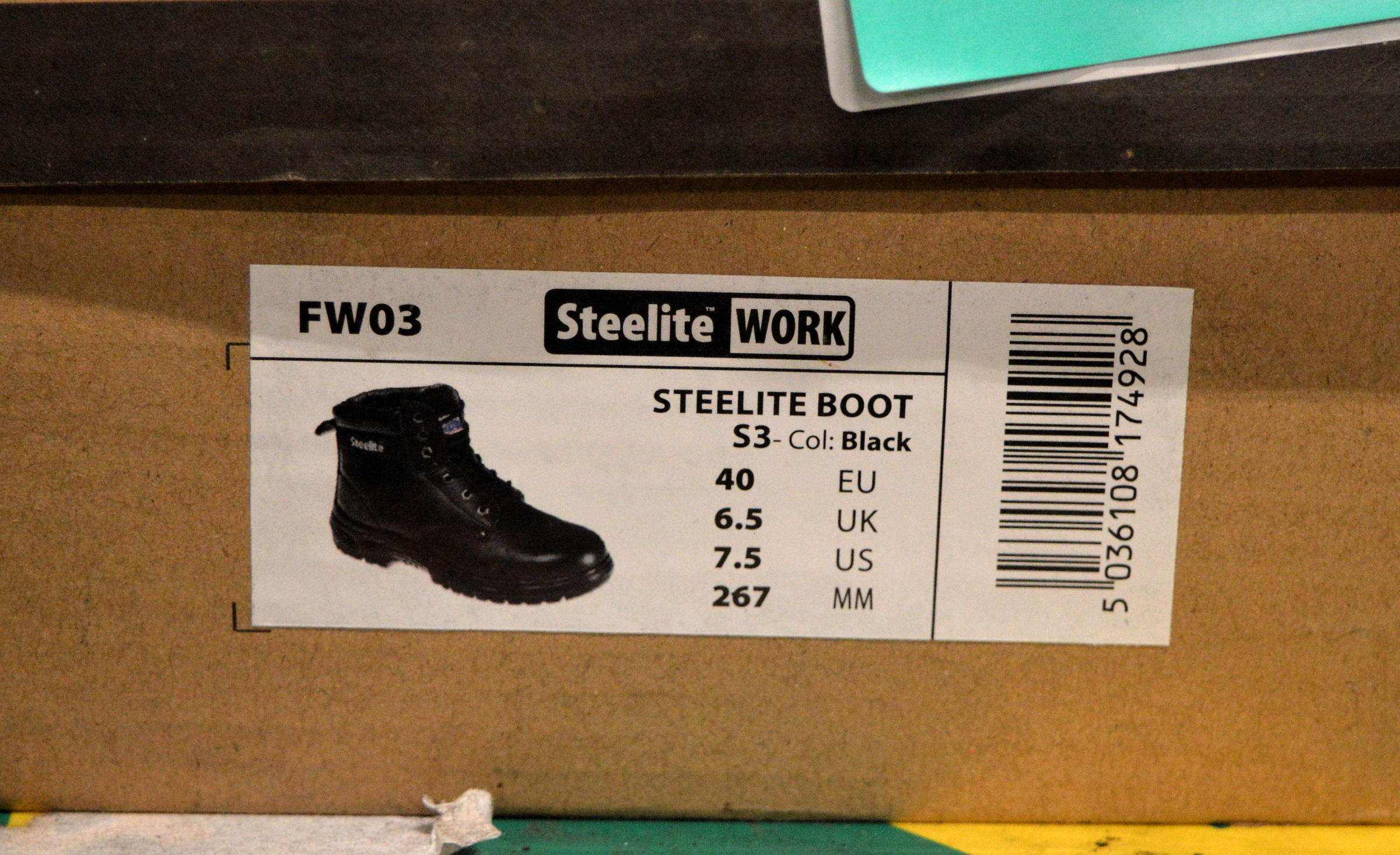 Portwest safety steelite boot FW03 - 6.5UK 40euro