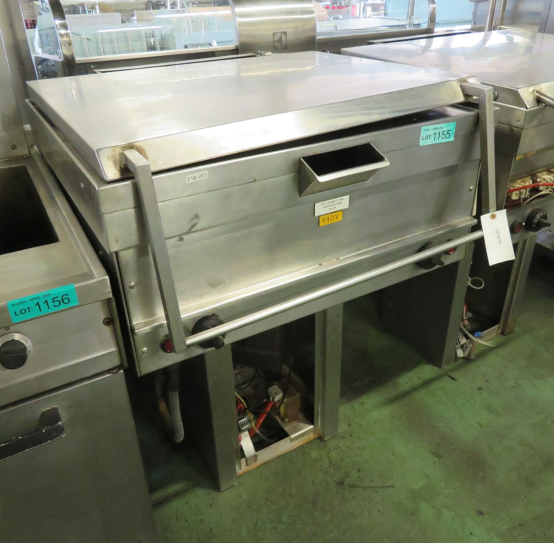 Stainless steel 40 Ltr Bratt Pan 440v - as spares - Image 2 of 4