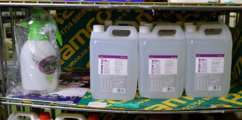 Xtra Steri-7 high level surface disinfectant - 5LTR bottle - 8 bottles, 1x spray bottle