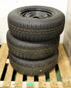 3x Bridgestone Dueler A/T 265/65R17 112S Tubless Radial with Rim - wheels and tyres