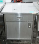 Catering storage cabinet - W 750mm x D 650mm x H 860mm