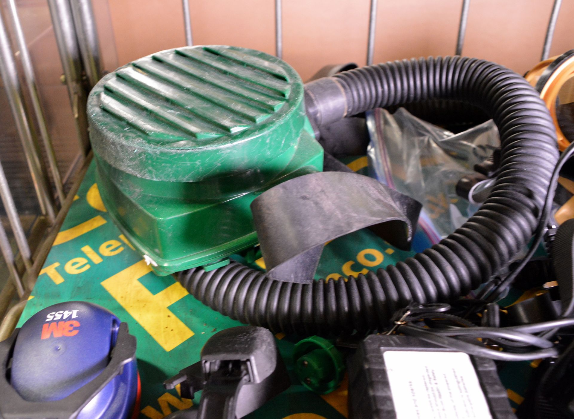 Respirator system - masks, headphones, battery pack, filters - Image 5 of 5