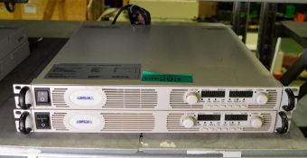 2x Lambda Genesys Gen 50-30 Programmable DC Power Supply Units