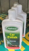 4x Triplewax Car Polish - 500ml Bottles