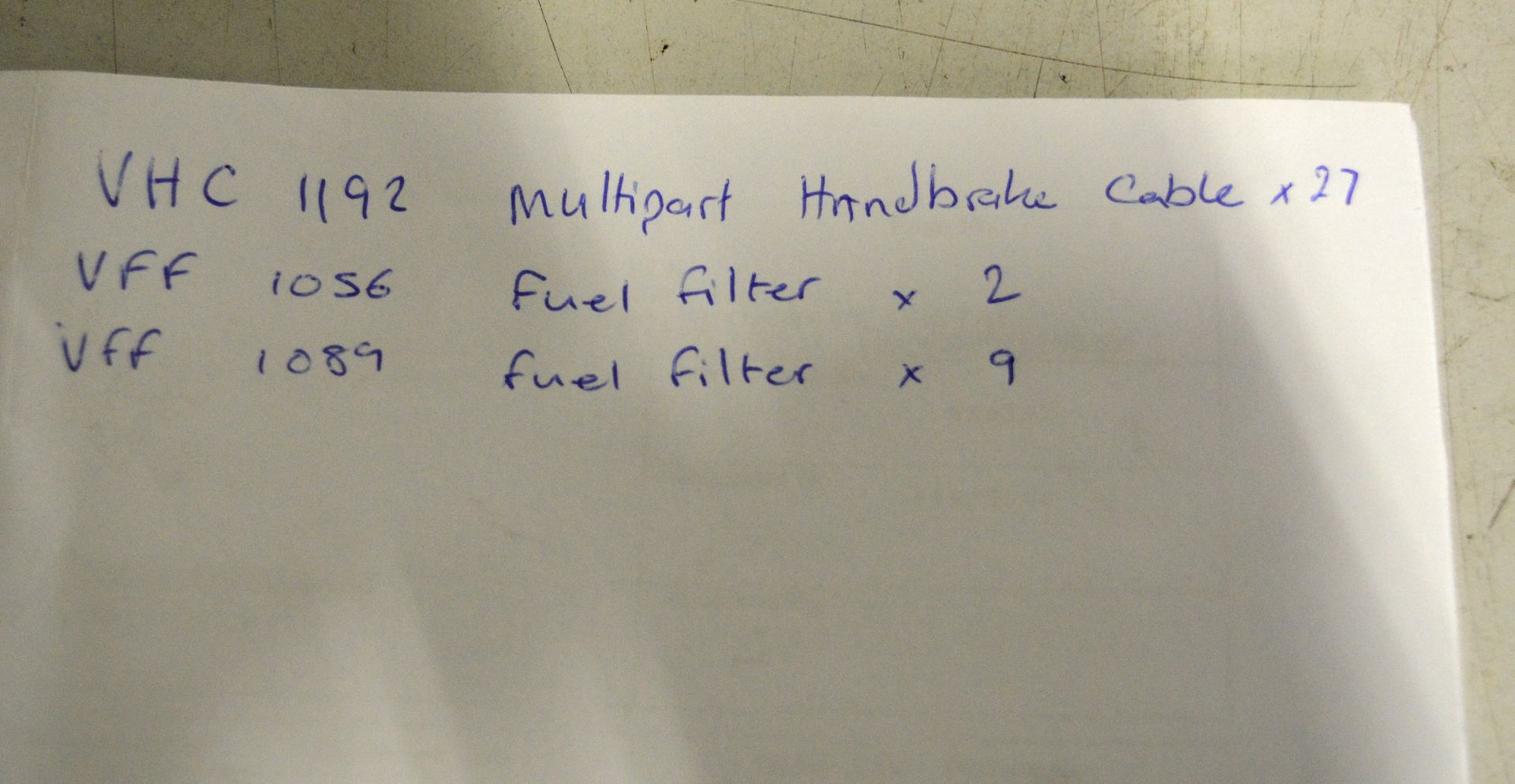 Vehicle parts - cruise control switch, fuel & oil filters, pedal pads, lever springs, rear - Image 15 of 17