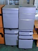 4x Sets of Office Pedistal Drawers