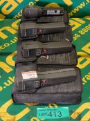 4x Metrix MX67 Universal Circuit Testers with Cases (missing battery cover on 1)