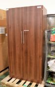 2 door wardrobe - 1000mm wide x 600mm deep x 2000mm high