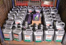 Various Carlube Motor oil 30x 5LTR & 40x 1LTR bottles - see pictures for oil types