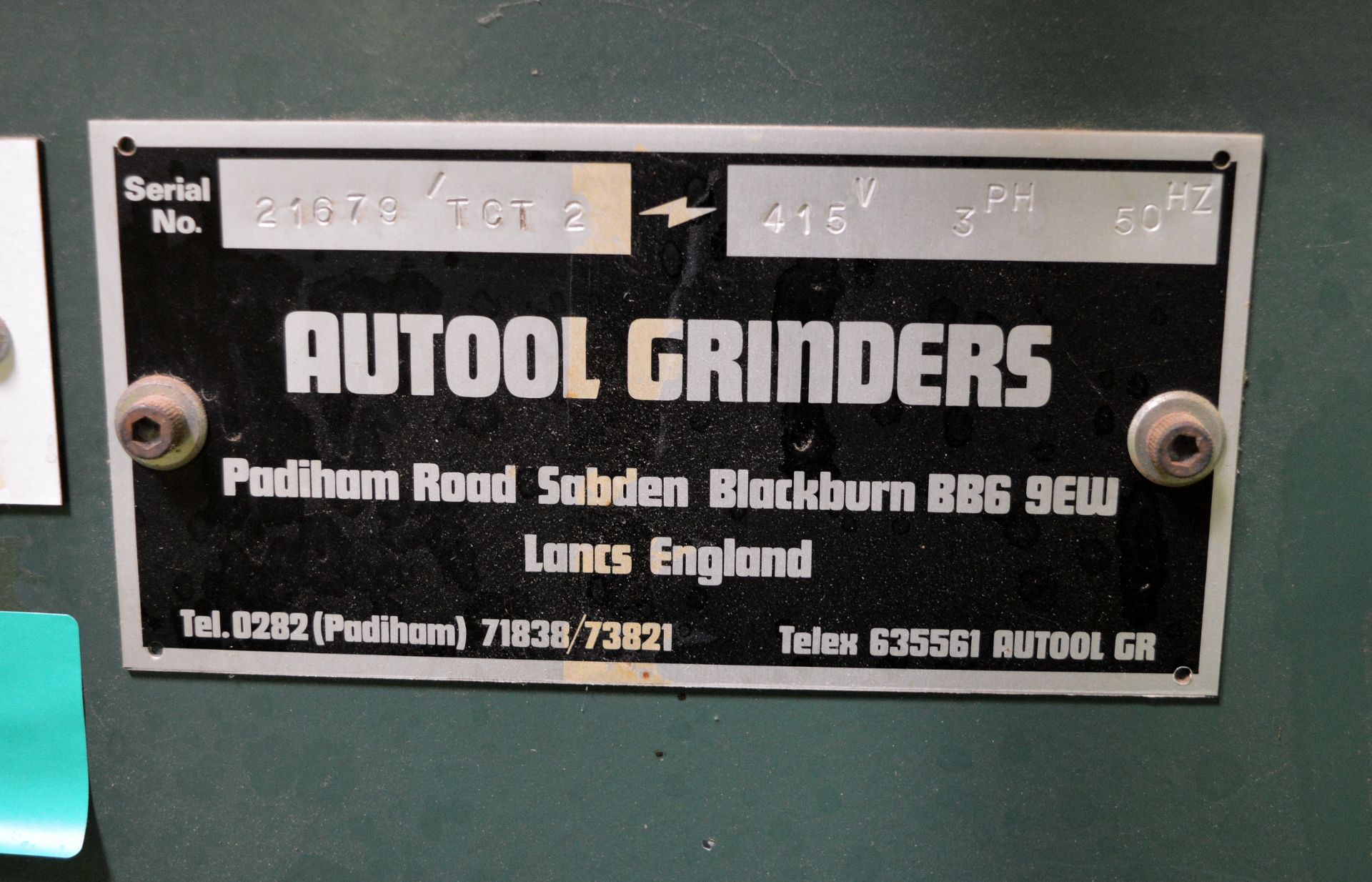 Autool Grinders 21679TOT2 Grinder - 415V - 3 Phase - 50hz grinder - L770 x W660 x H1300mm - Image 6 of 6