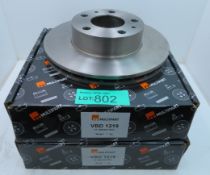 2x Multipart VDB 1219 brake discs