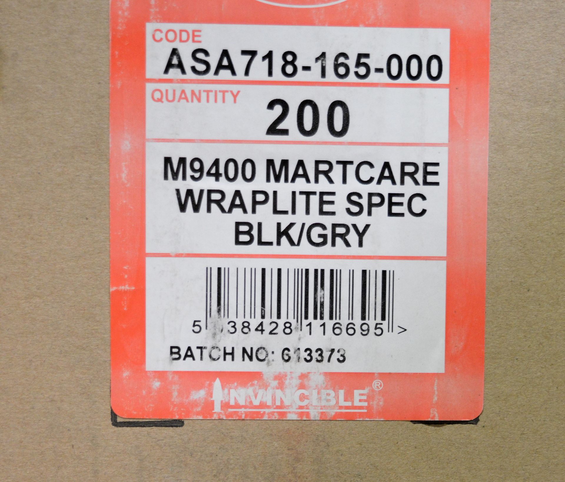 5x Boxes of JSP M9400 Martcare Wraplite Safety Glasses - Black/Grey - 200 pairs per box - Image 4 of 5