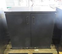 Double door fridge unit - 900mm x 520mm x 900mm