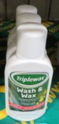 3x Triplewax Wash & Wax - 375ml Bottles