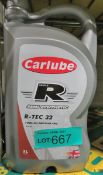 Carlube Semi Synthetic R-Tec 32 10W-40 Motor Oil - 5L