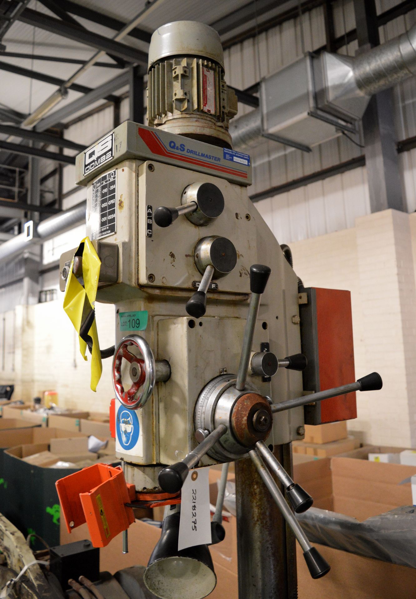 Q+S Drillmaster QDM32 Large Pillar Drill - 3Ph - 400v - Image 3 of 6