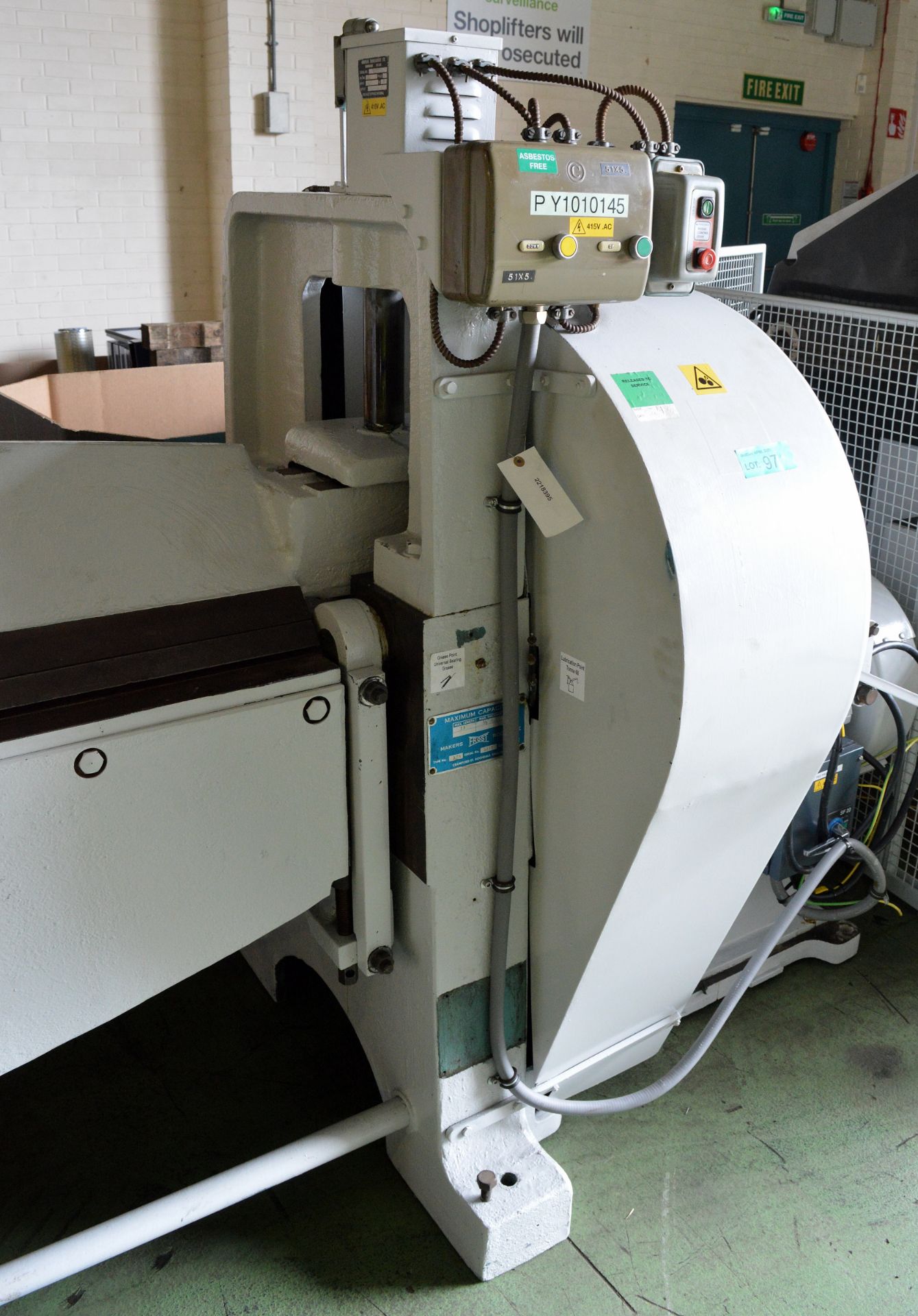 Frost 375 Industrial Sheet Metal Folding Machine - Image 3 of 10