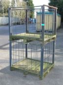 2 Metal frame storage pallets - 1200mm x 1000 x 1000mm - LOCATED AT OUR CROFT SITE PE24 4R