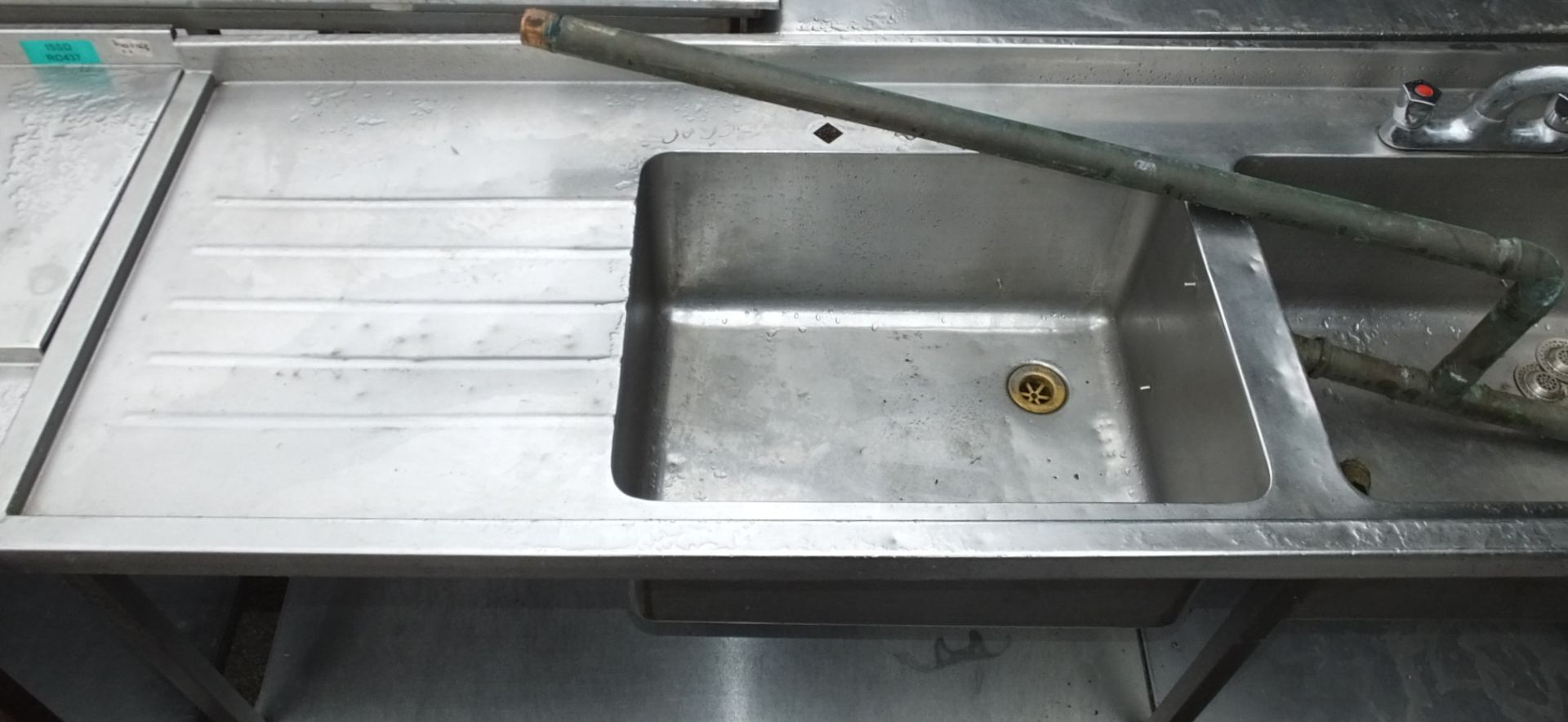 Lockhart Stainless Steel Double Sink Unit L2400 x W650 x H910mm - Image 3 of 3