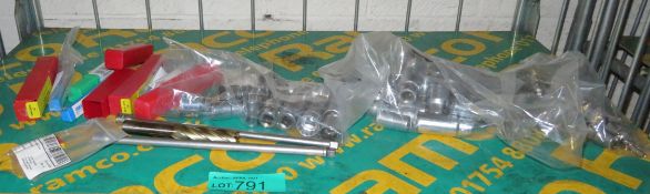 Various Sockets, Socket Extension Bars, drill bits