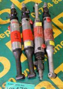 4x Desoutter D32-SX-2000 Pneumatic Drills Portable