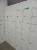 5x Bisley 4 Compartment Personnel Locker.