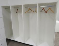 4x Locker Room Clothes Storage Unit.