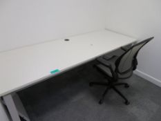 Office Desk & Humanscale Different World Office Chair.