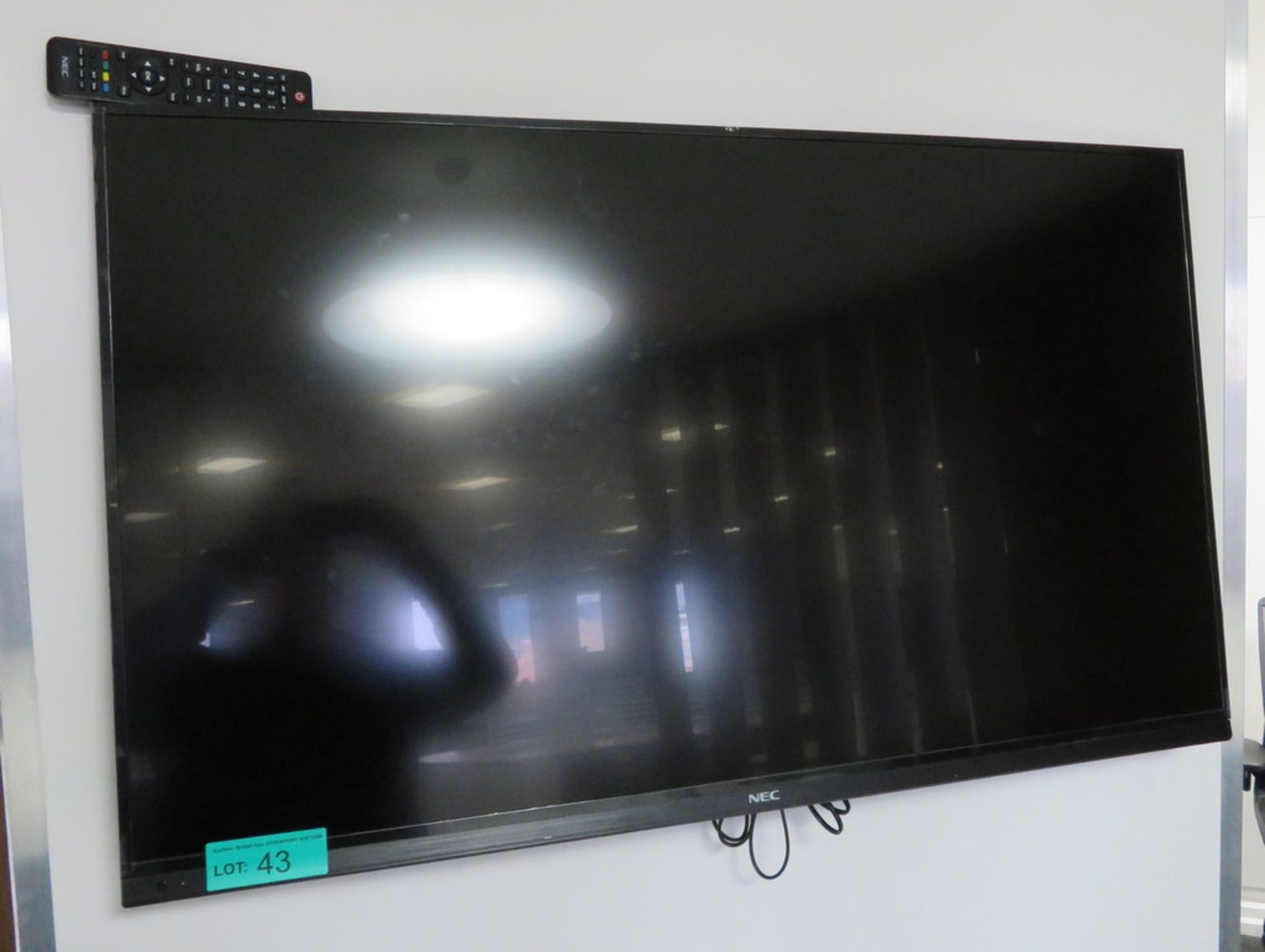 NEC E464 46" TV. Please Note There Is No Stand And The Wall Mount Is Not Included.