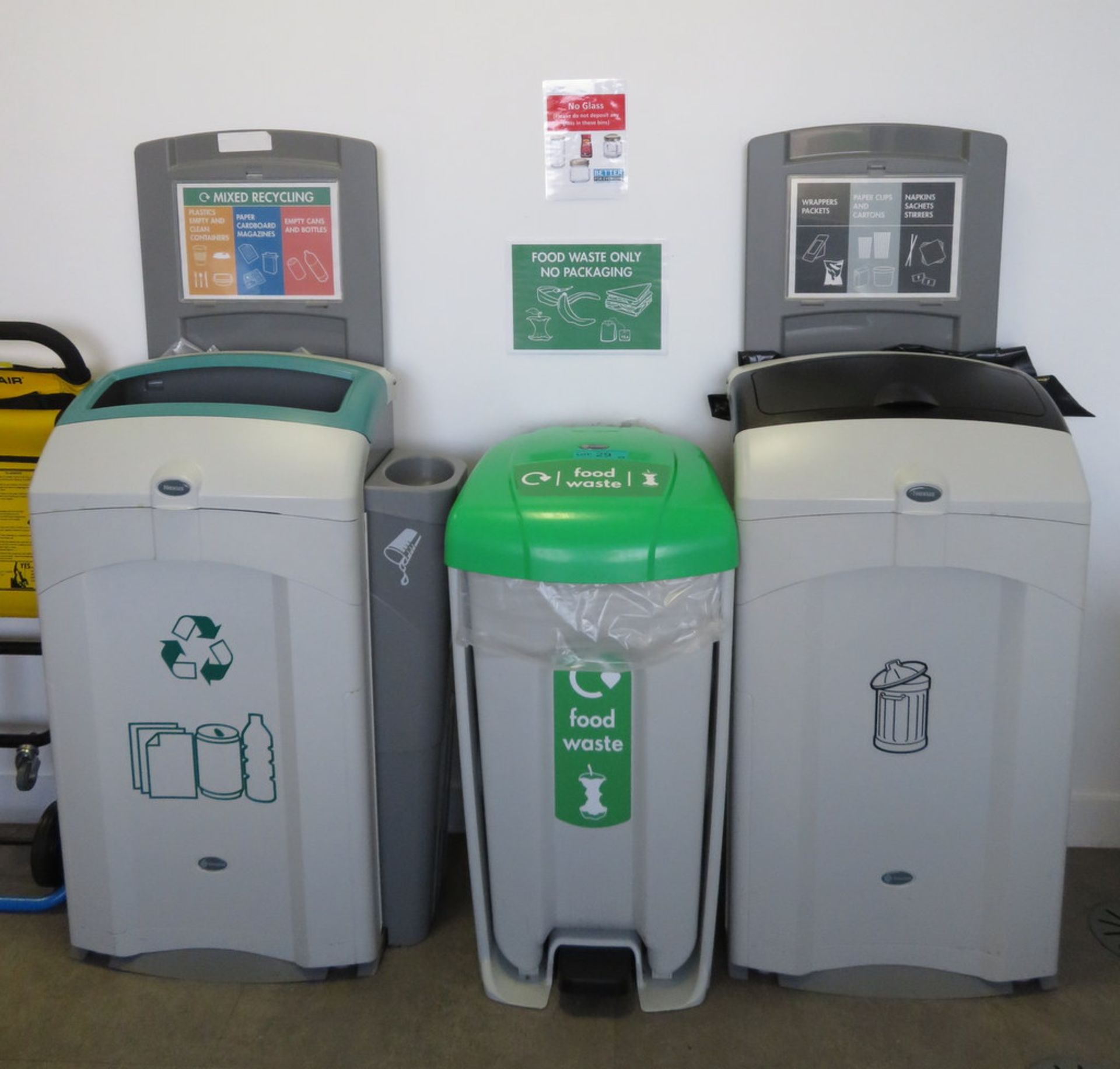 3x Various Recycling Bins.