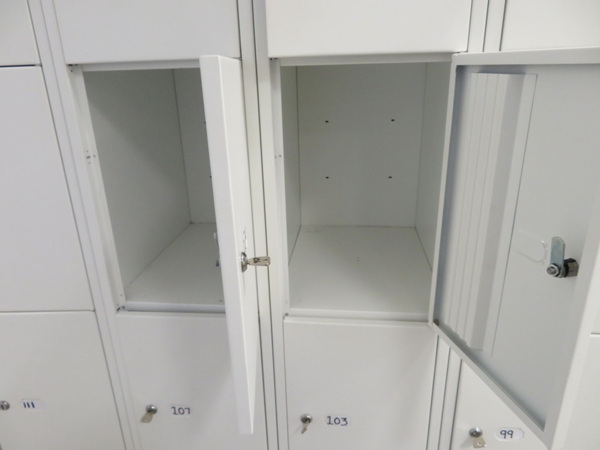 3x Bisley 4 Compartment Personnel Locker. - Image 3 of 3