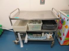 3 Tier Mobile Canteen Trolley.