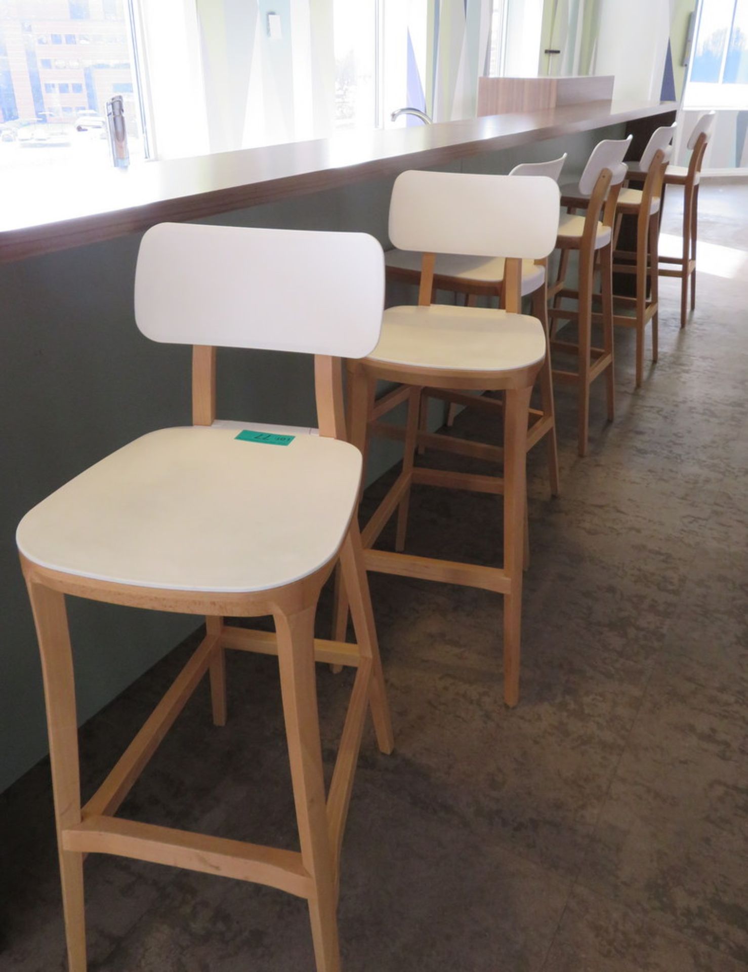 6x Canteen Wooden Stools.