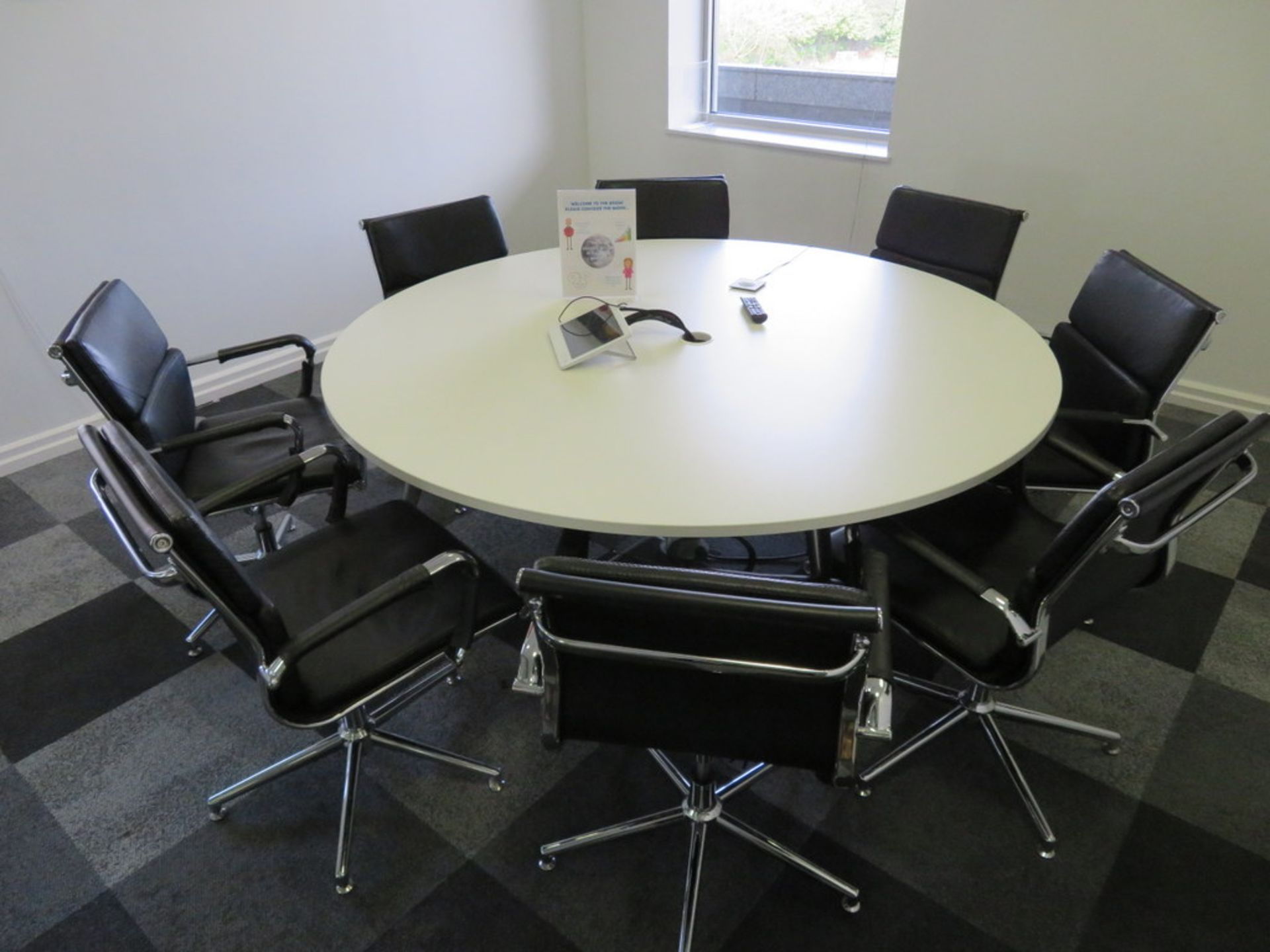 8 Person Conference Table Includes 8 Chairs.