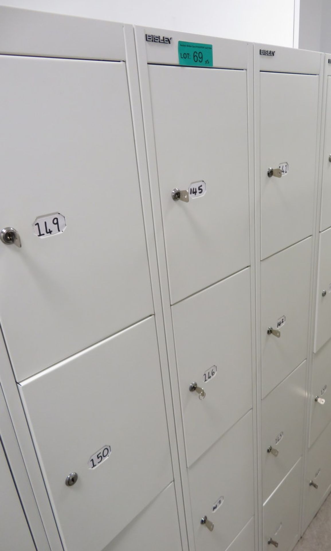 3x Bisley 4 Compartment Personnel Locker. - Image 2 of 3