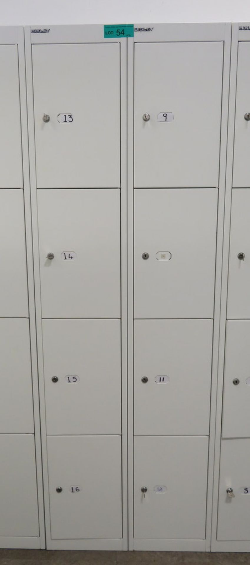 2x Bisley 4 Compartment Personnel Locker.