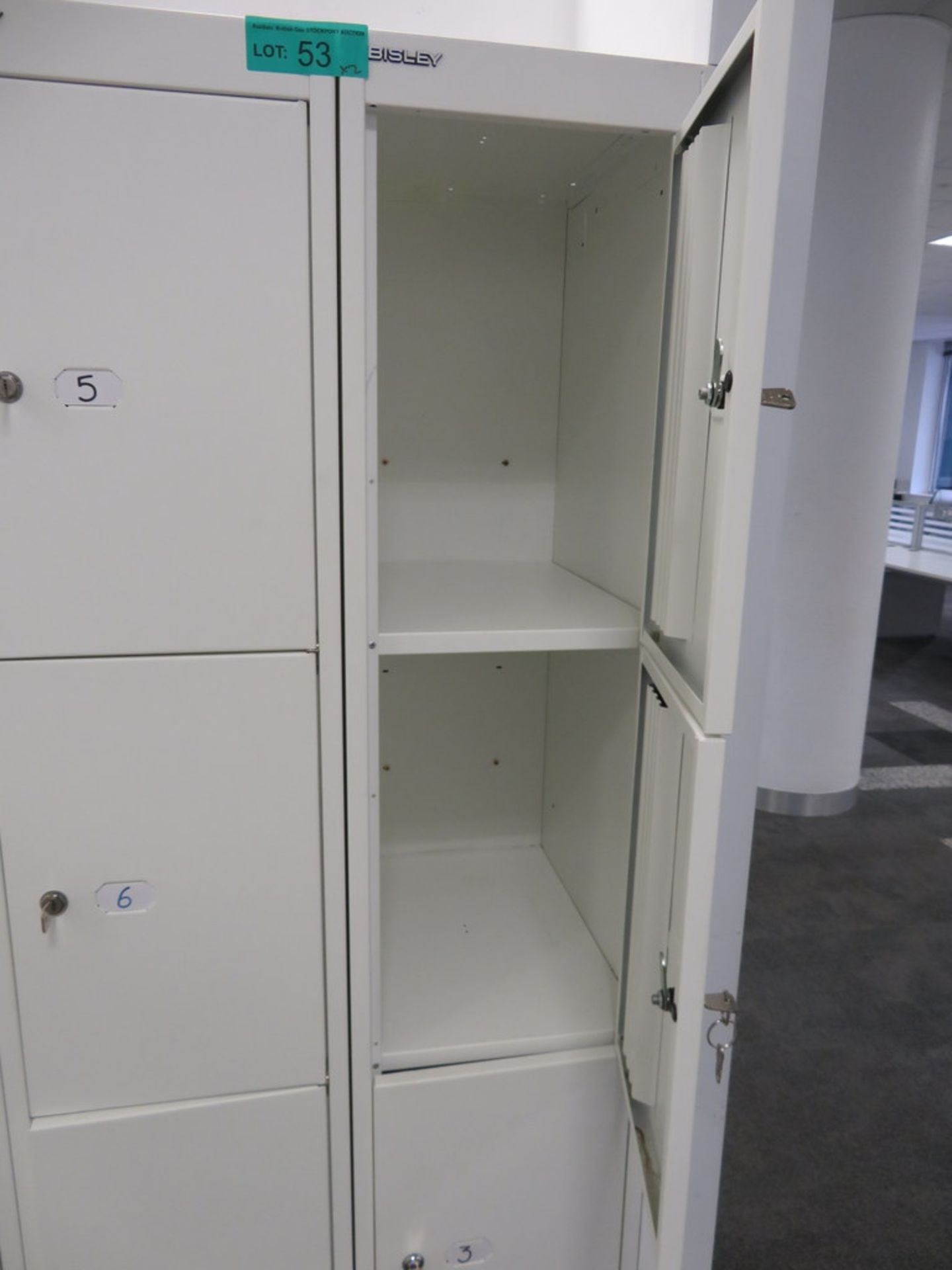 2x Bisley 4 Compartment Personnel Locker. - Image 2 of 2