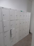 7x Bisley 4 Compartment Personnel Locker.