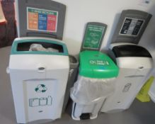 3x Various Recycling Bins.