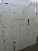 4x Bisley 4 Compartment Personnel Locker.