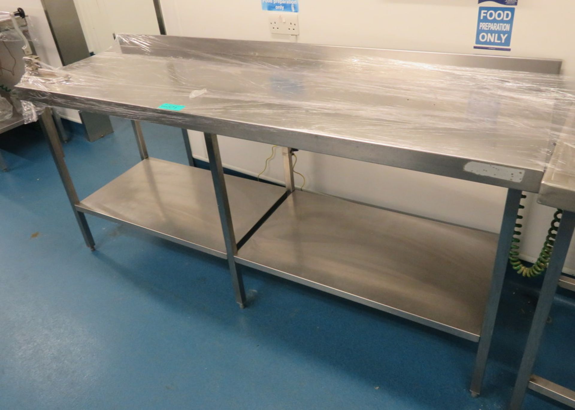 Stainless Steel Prep Table.