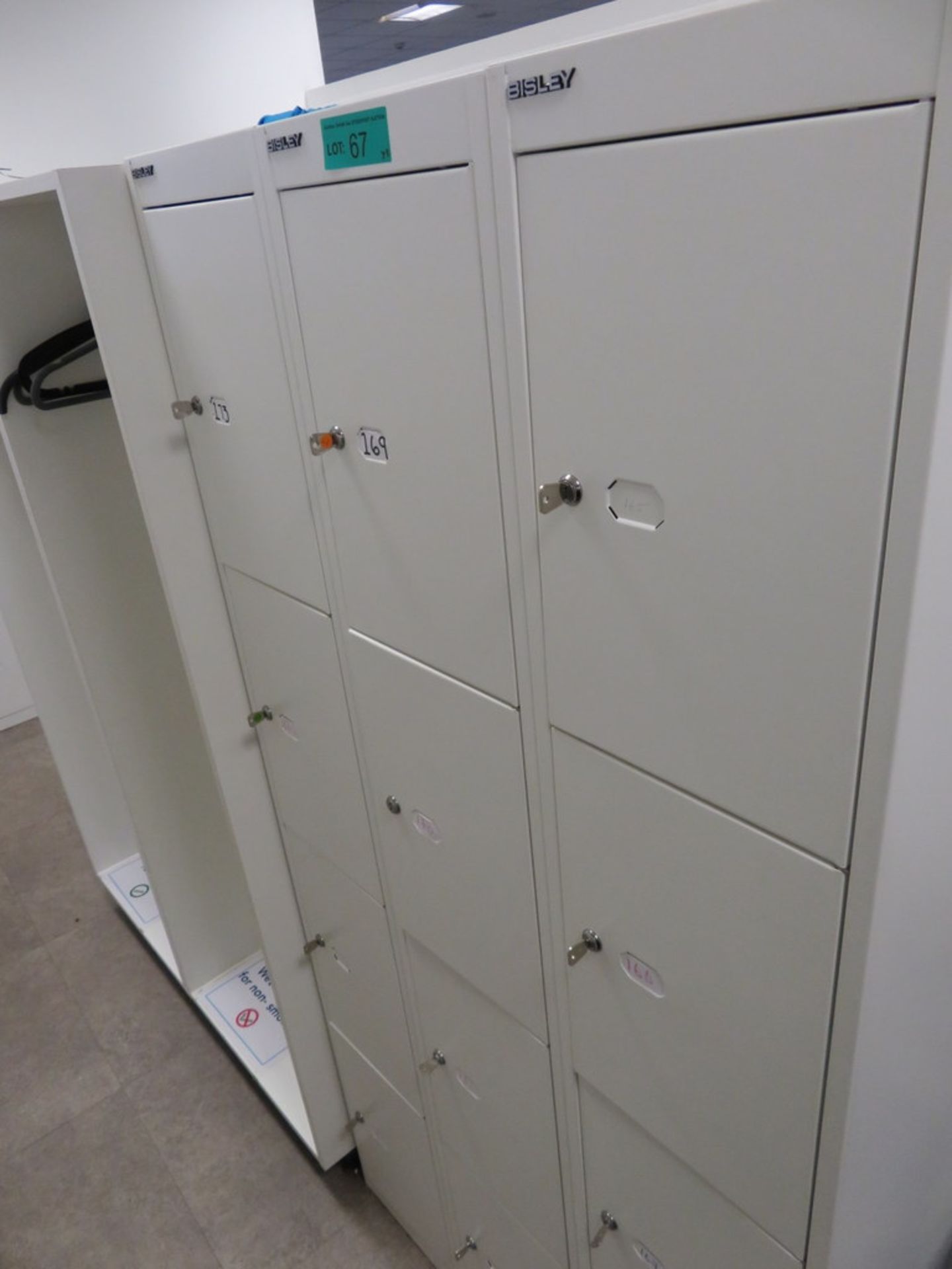 3x Bisley 4 Compartment Personnel Locker. - Image 2 of 3