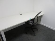 Office Desk & Humanscale Different World Office Chair.