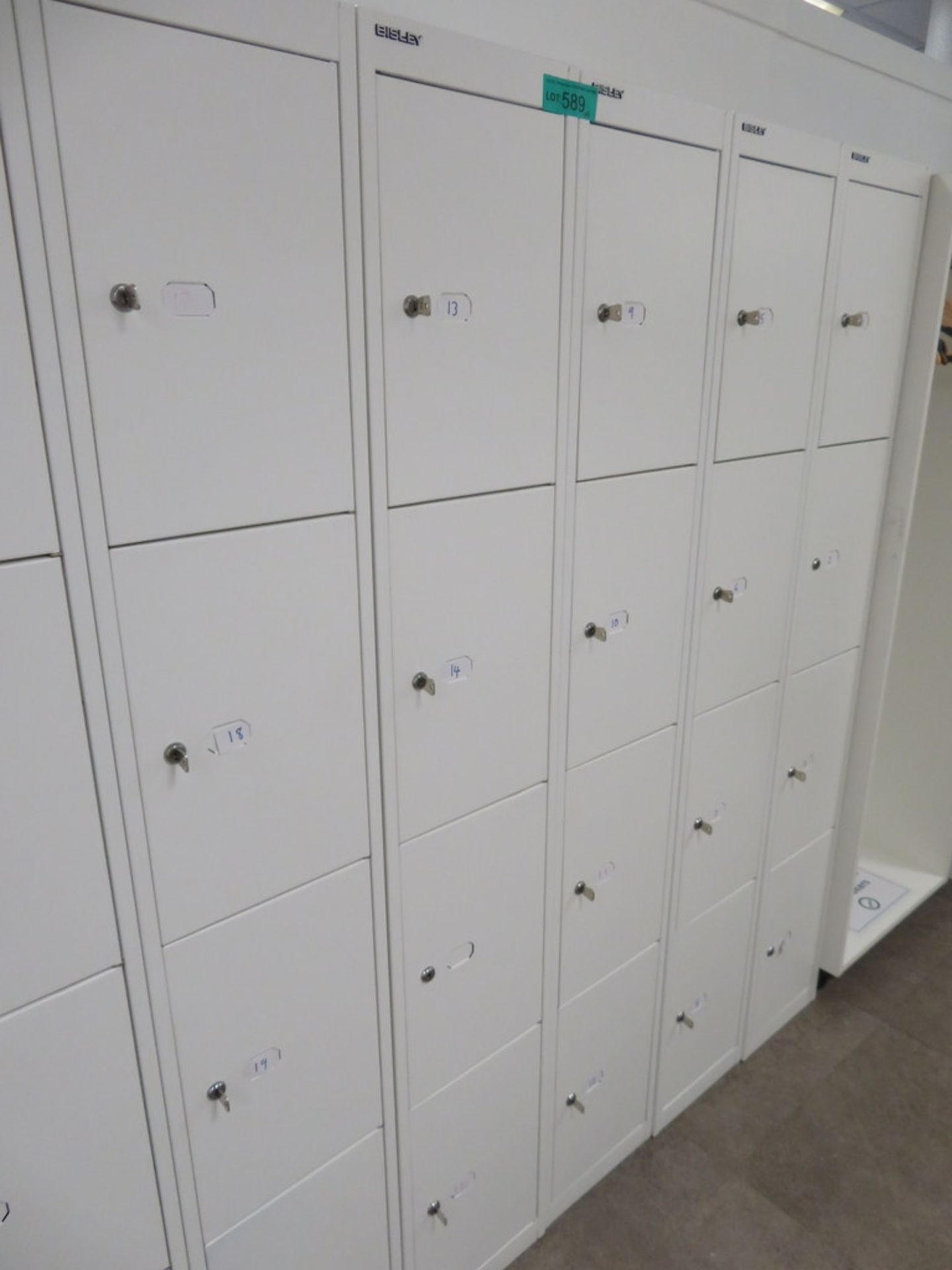 6x Bisley 4 Compartment Personnel Locker. - Image 2 of 3