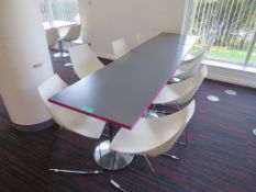 Canteen Tables & 8 Chairs. Dimensions Per Table: 700x000x750mm (LxDxH)