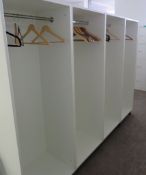 4x Locker Room Clothes Storage Unit.