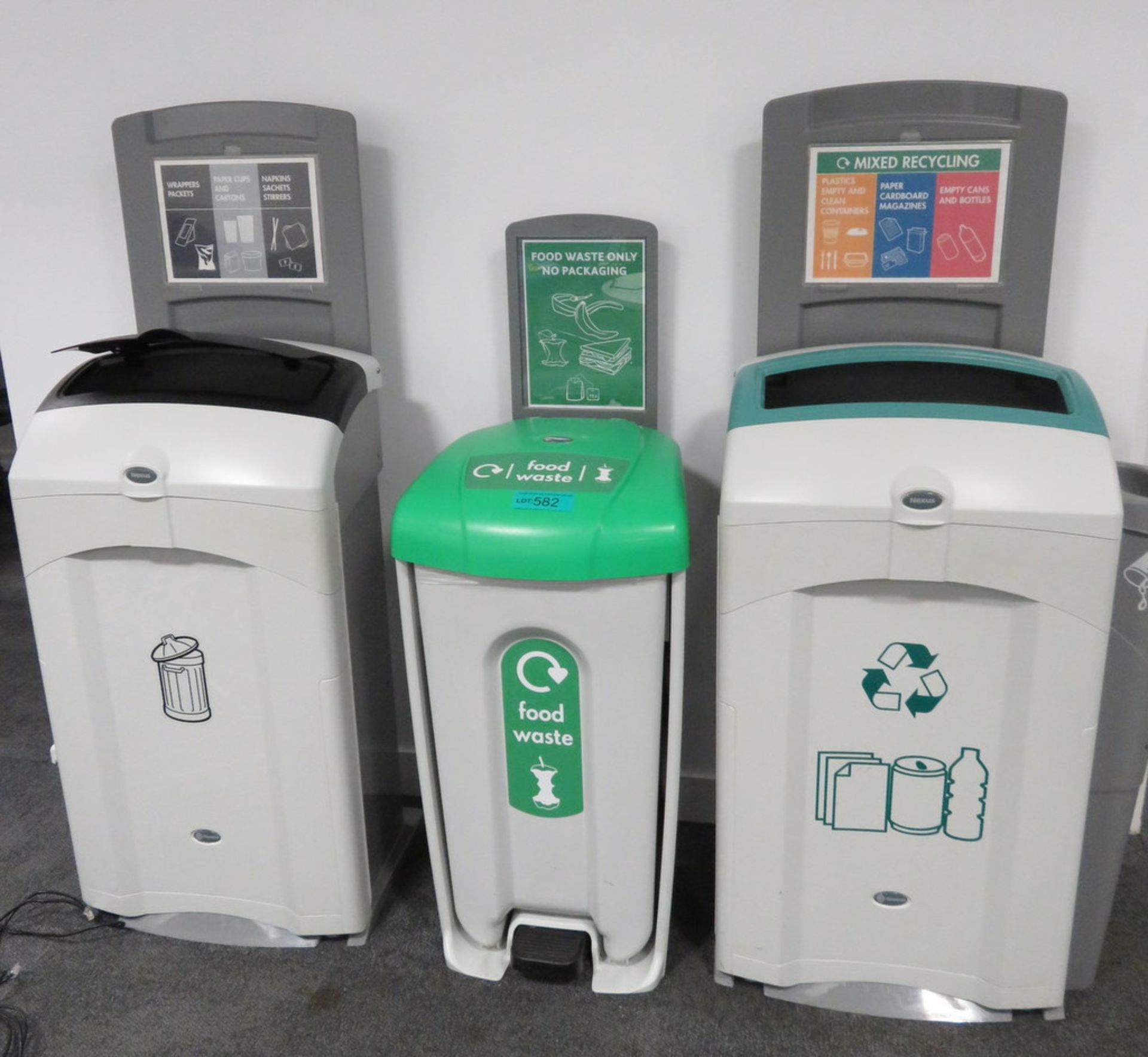 3x Various Recycling Bins.