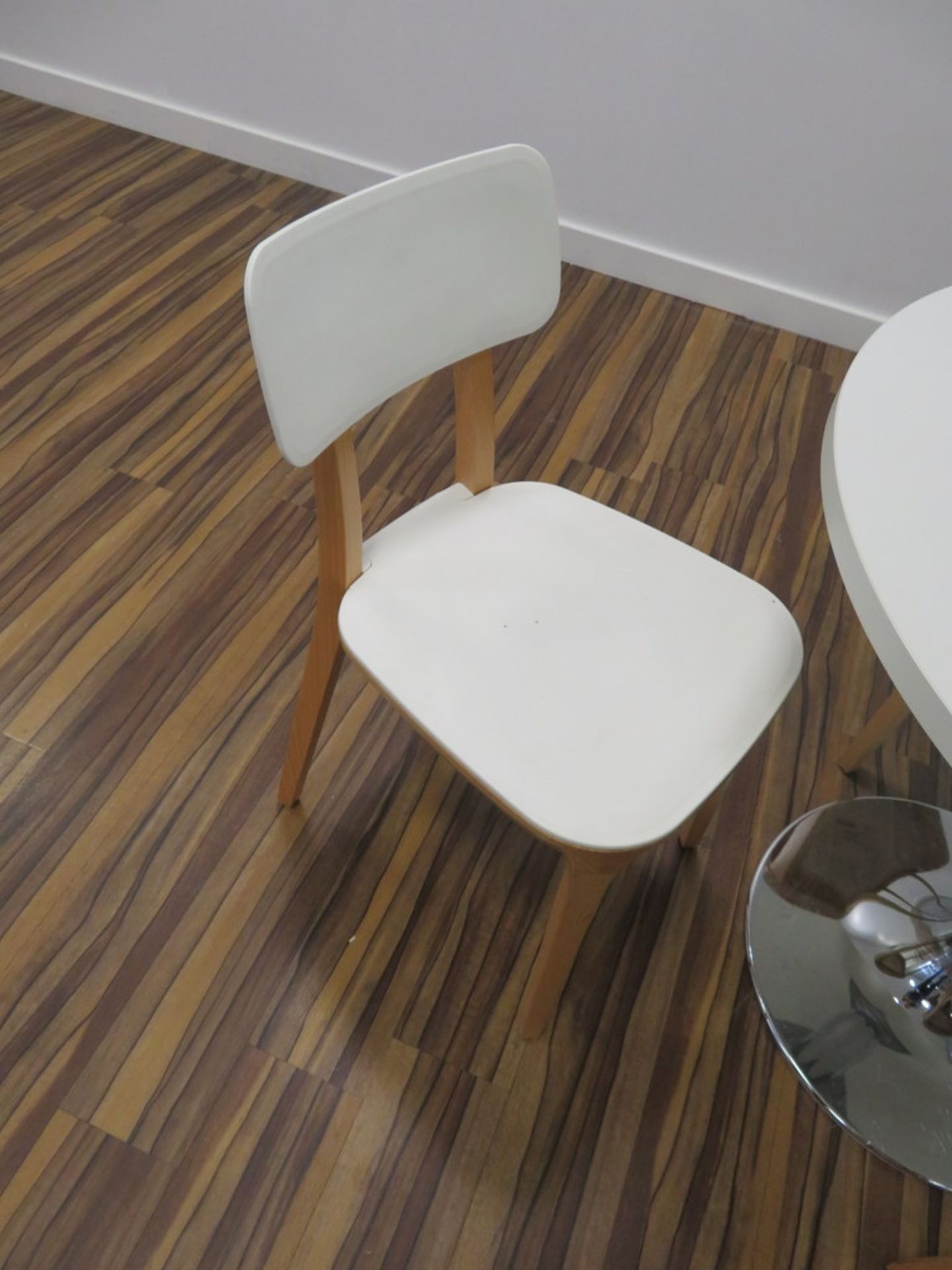 Table & 4 Canteen Chairs. - Image 2 of 2