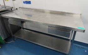 Stainless Steel Prep Table.